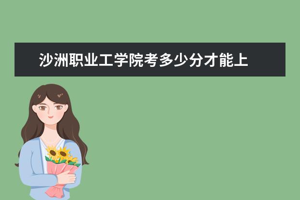沙洲職業(yè)工學(xué)院考多少分才能上
