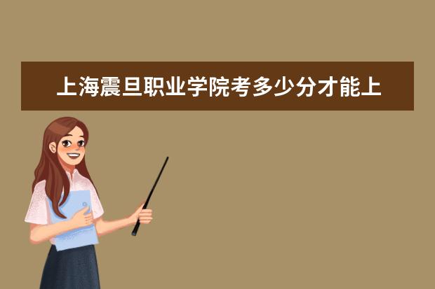 上海震旦職業學院考多少分才能上