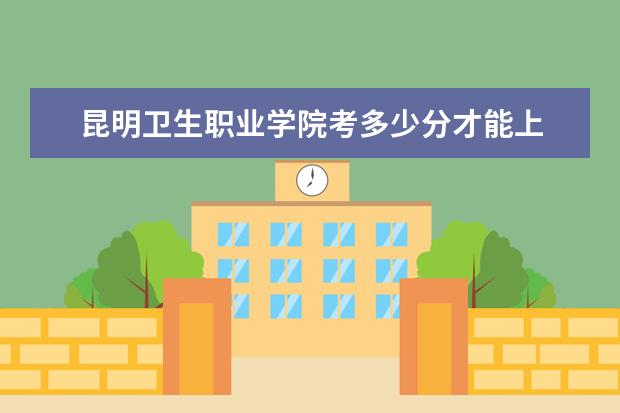昆明衛生職業學院考多少分才能上