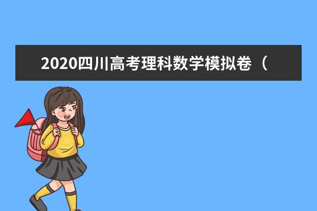 2020四川高考理科數學模擬卷(含答案)