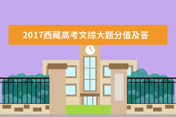 2017西藏高考文綜大題分值及答題套路