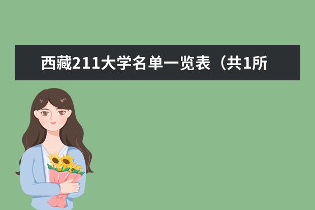 西藏211大學名單一覽表(共1所)