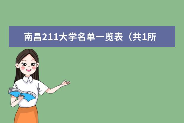 南昌211大學名單一覽表(共1所)