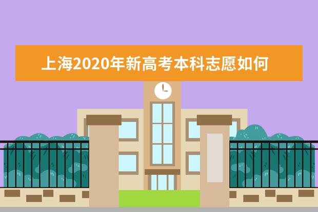 上海2020年新高考本科志愿如何填報?