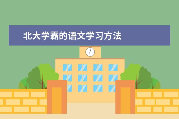 北大學霸的語文學習方法