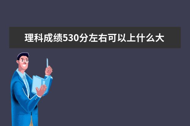 理科成績530分左右可以上什么大學