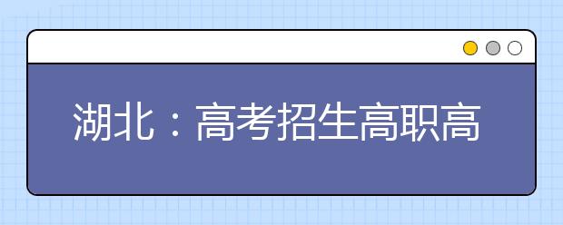 湖北：高考招生高職高專批文理類投檔 考生18日起可查詢錄取狀態