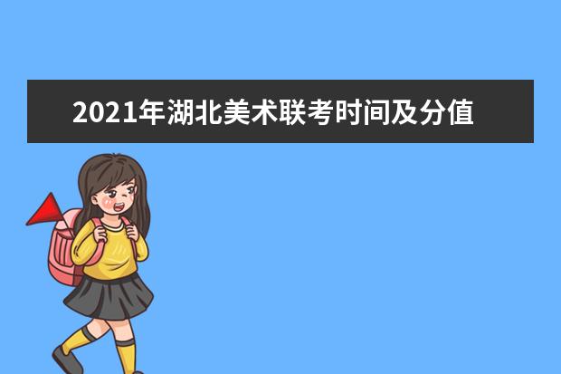 2021年湖北美術聯考時間及分值考點安排