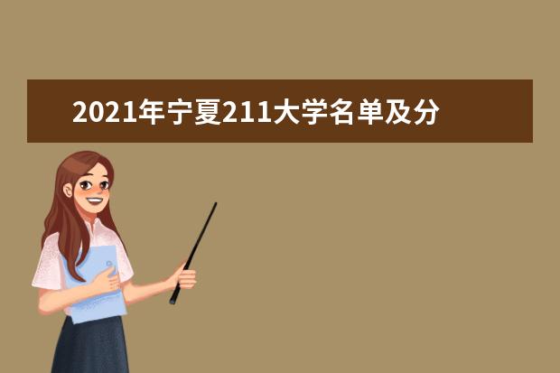 2021年寧夏211大學名單及分數線排名(最新)