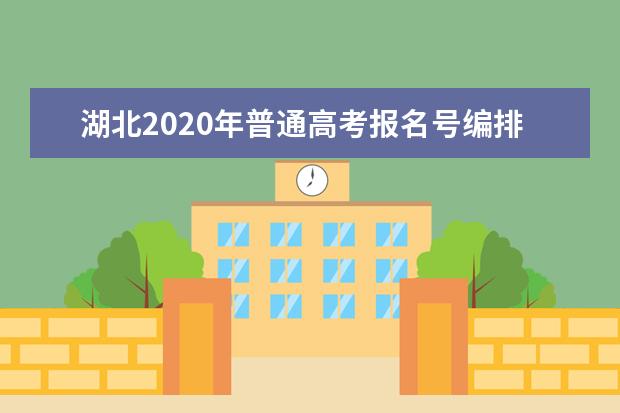 湖北2020年普通高考報名號編排及含義