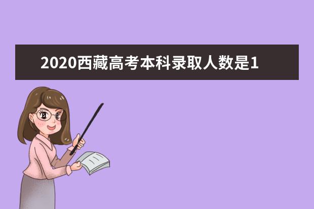 2020西藏高考本科錄取人數是12586人