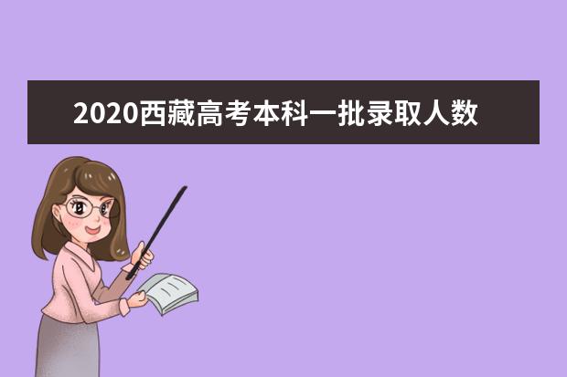 2020西藏高考本科一批錄取人數及成績查詢方式公布
