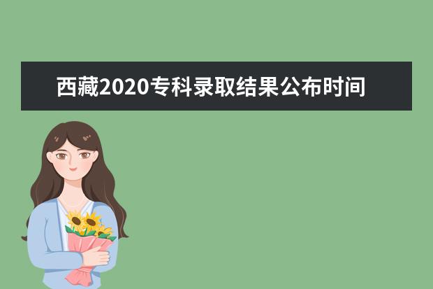 西藏2020?？其浫〗Y果公布時間發布