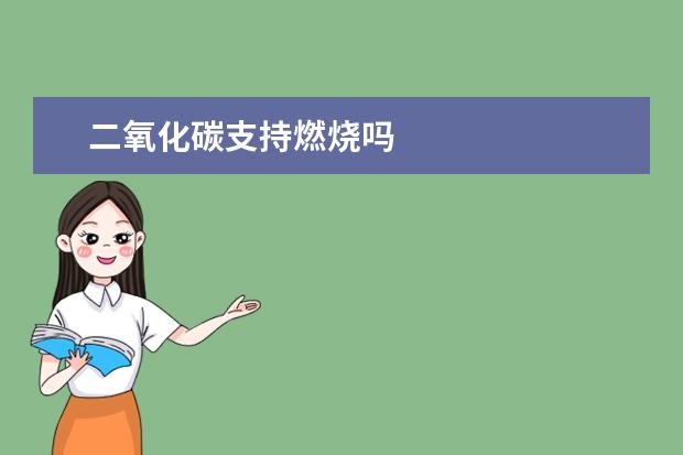 二氧化碳支持燃燒嗎