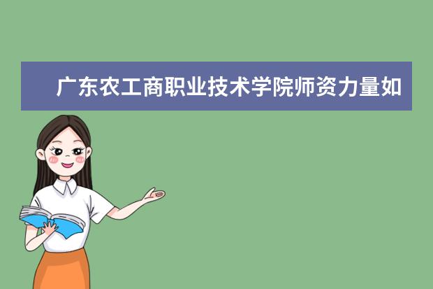 廣東農(nóng)工商職業(yè)技術(shù)學(xué)院師資力量如何 師資水平怎么樣