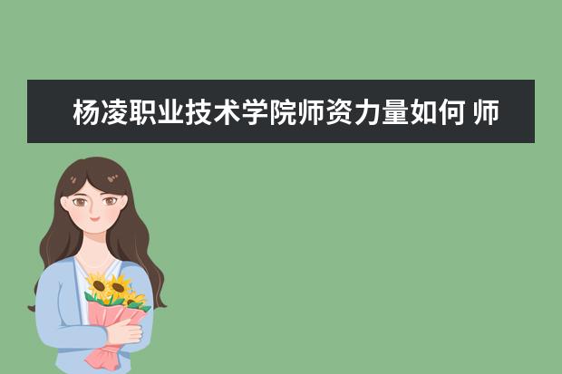 楊凌職業技術學院師資力量如何 師資水平怎么樣