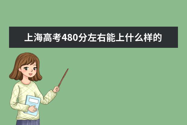 上海高考480分左右能上什么樣的大學