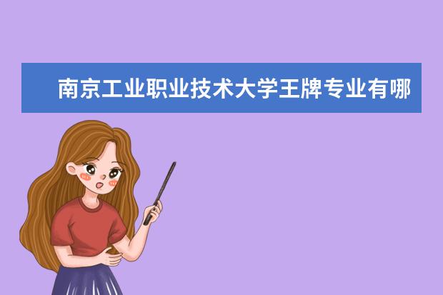 南京工業職業技術大學王牌專業有哪些 省特色專業名單