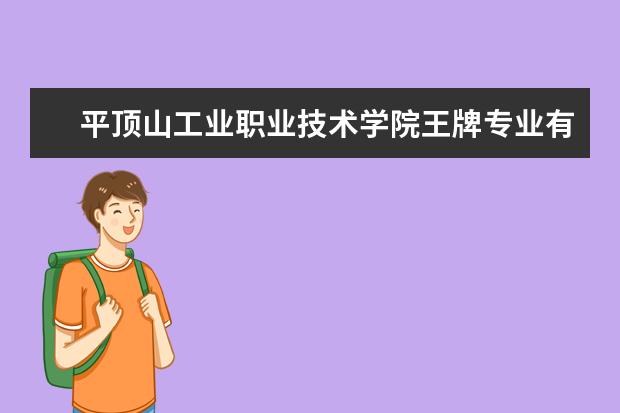平頂山工業職業技術學院王牌專業有哪些 省級綜合改革試點專業名單