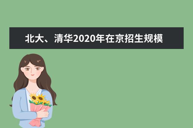 北大、清華2020年在京招生規(guī)模基本與上年持平