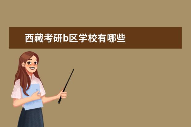 西藏考研b區(qū)學(xué)校有哪些