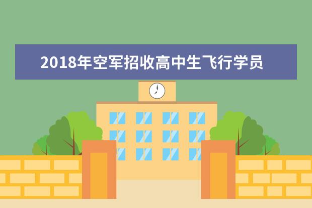 2022年空軍招收高中生飛行學員初選工作安排