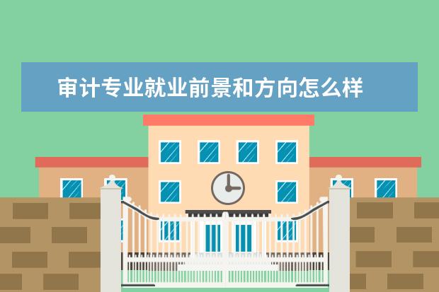審計(jì)專業(yè)就業(yè)前景和方向怎么樣