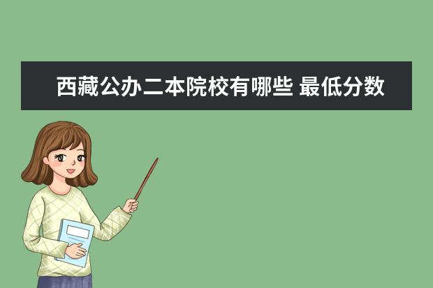 西藏公辦二本院校有哪些 最低分數線是多少