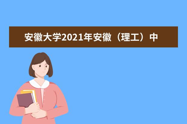 安徽大學2021年安徽(理工)中外合作辦學分專業(yè)錄取分數(shù)線